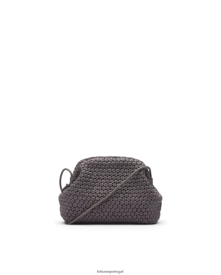 ponto Lottusse mulheres bolsa macia de cordeiro merino noodbag azul 86F22T346 acessórios