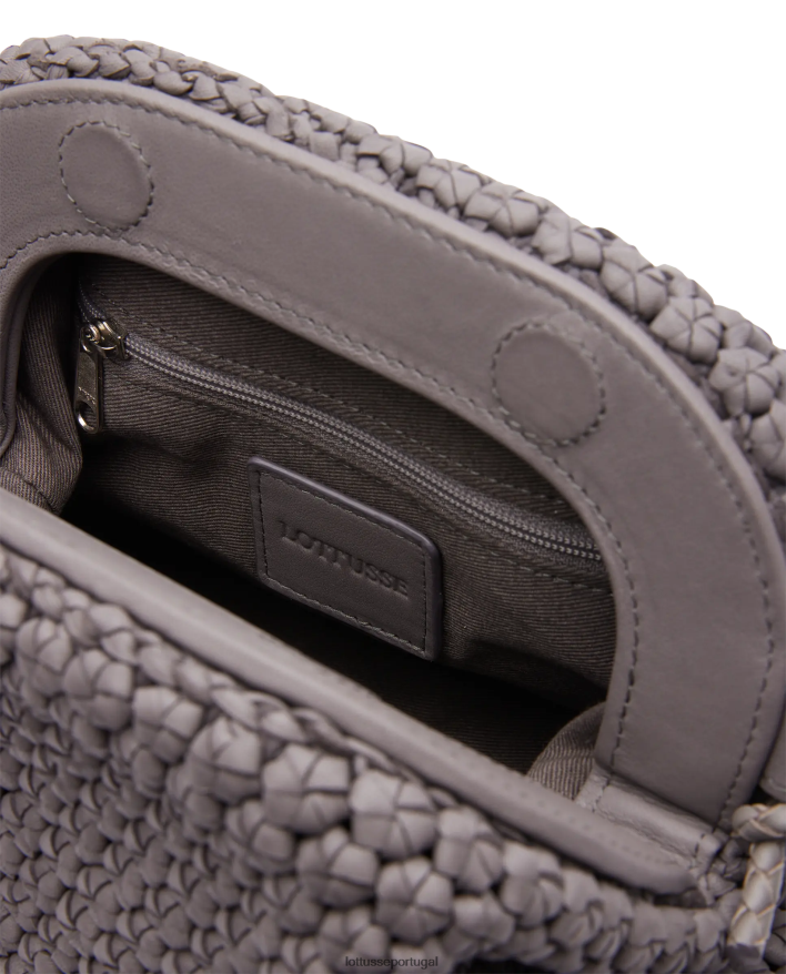 ponto Lottusse mulheres bolsa macia de cordeiro merino noodbag azul 86F22T346 acessórios