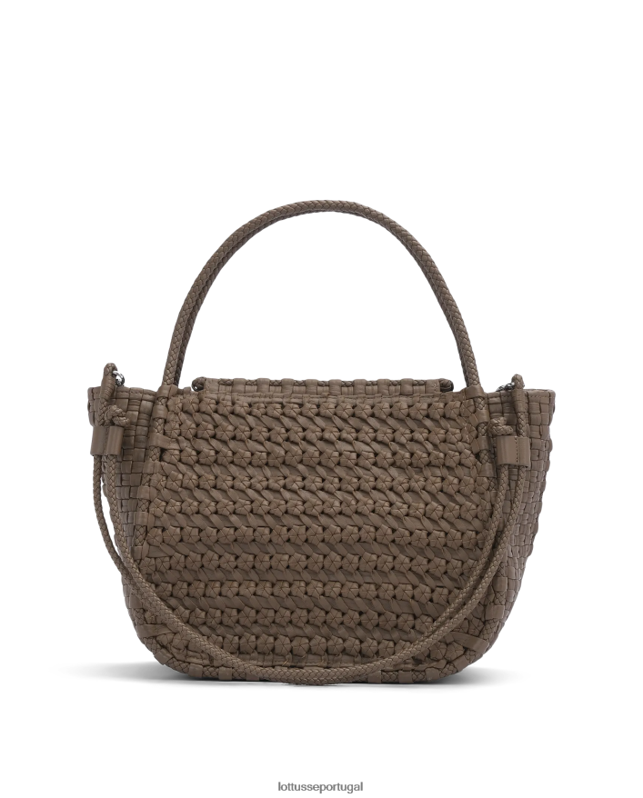 ponto Lottusse mulheres noodbag cordeiro alça superior noodbag cinza 86F22T377 acessórios