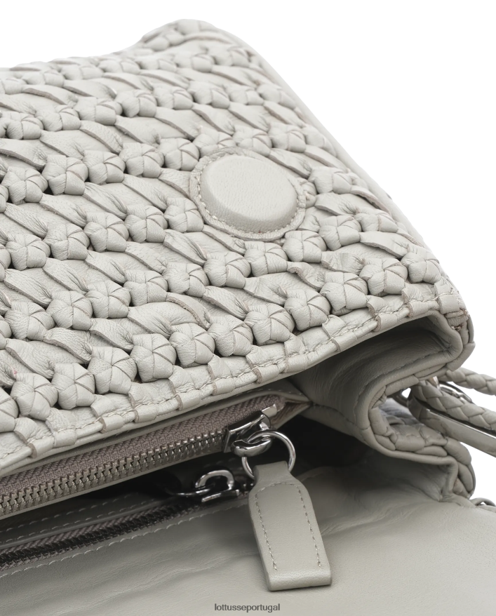 ponto Lottusse mulheres noodbag cordeiro crossbody noodbag cinza 86F22T386 acessórios