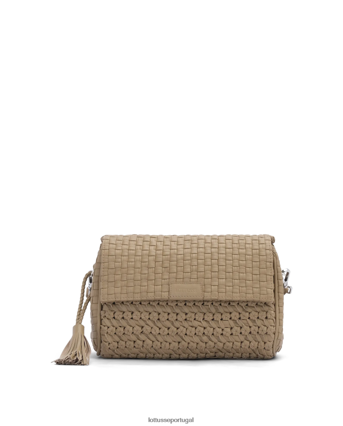ponto Lottusse mulheres noodbag cordeiro crossbody noodbag marrom 86F22T387 acessórios