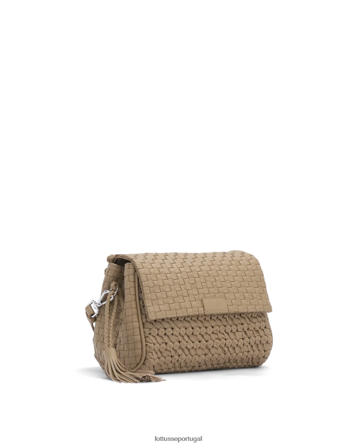 ponto Lottusse mulheres noodbag cordeiro crossbody noodbag marrom 86F22T387 acessórios