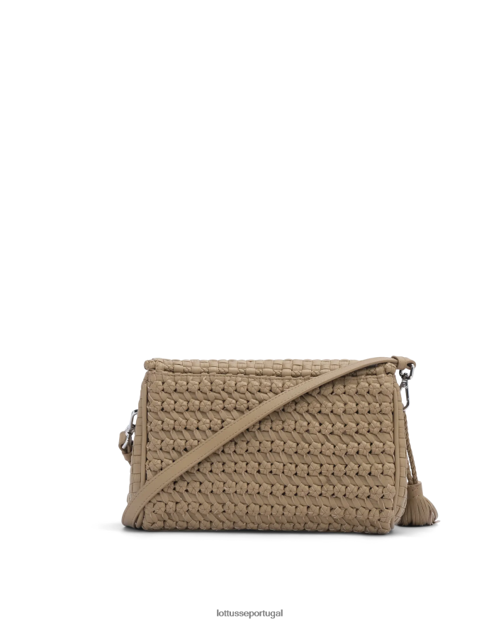 ponto Lottusse mulheres noodbag cordeiro crossbody noodbag marrom 86F22T387 acessórios