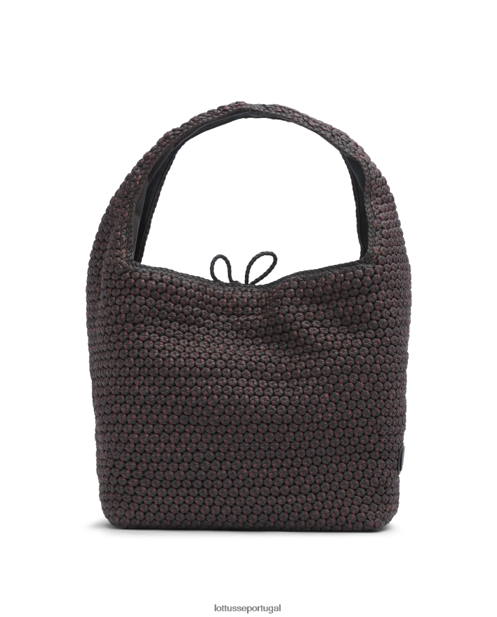 ponto Lottusse mulheres noodbag cordeiro hobo noodbag café 86F22T390 acessórios