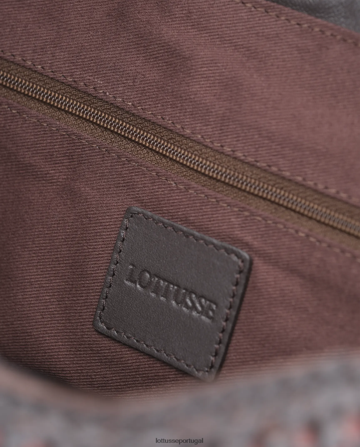 ponto Lottusse mulheres noodbag cordeiro hobo noodbag café 86F22T390 acessórios