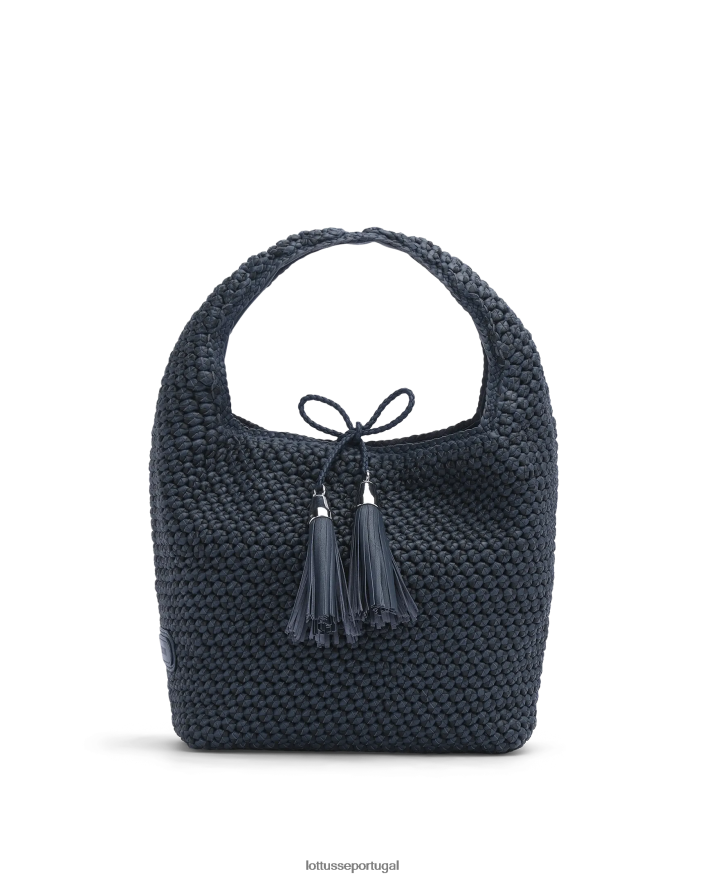 ponto Lottusse mulheres noodbag cordeiro hobo noodbag marinha 86F22T388 acessórios