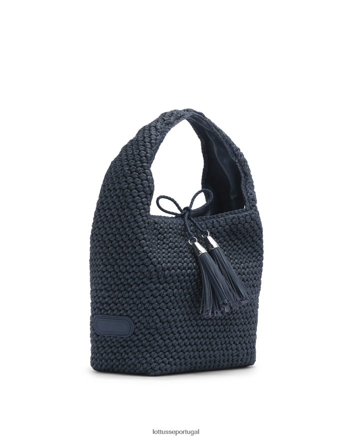ponto Lottusse mulheres noodbag cordeiro hobo noodbag marinha 86F22T388 acessórios