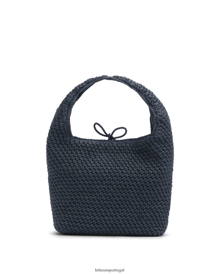 ponto Lottusse mulheres noodbag cordeiro hobo noodbag marinha 86F22T388 acessórios