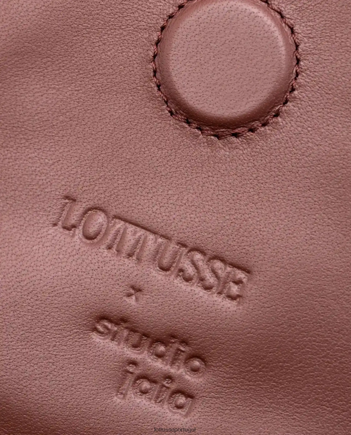ponto Lottusse mulheres bolsa especial com alça superior de cabra trançada multicolorida marrom 86F22T367 acessórios
