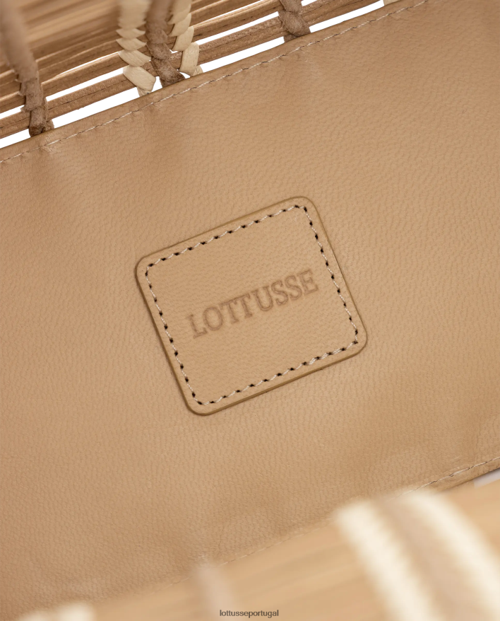 ponto Lottusse mulheres editar comprador de cabra trançada bege 86F22T362 acessórios