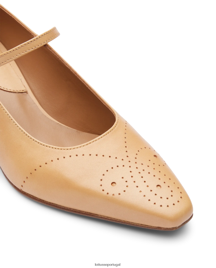 ponto Lottusse mulheres bombas de bezerro smithson crust anilina marrom 86F22T213 calçados