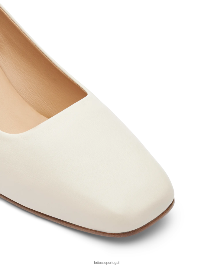 ponto Lottusse mulheres bombas macias de cordeiro nicole off white 86F22T282 calçados