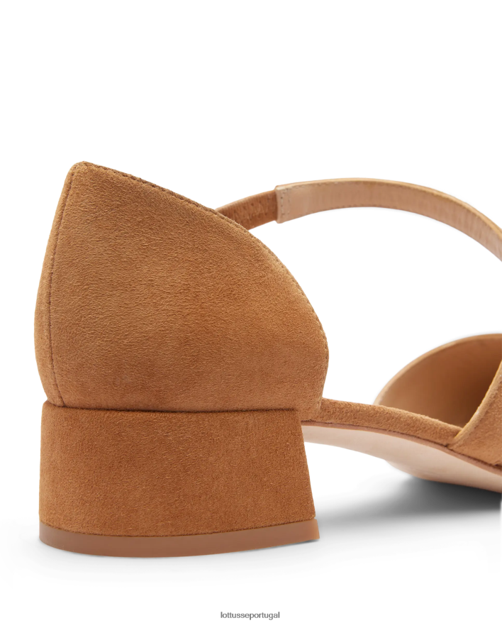 ponto Lottusse mulheres carla bombas de bezerro simples marrom 86F22T223 calçados