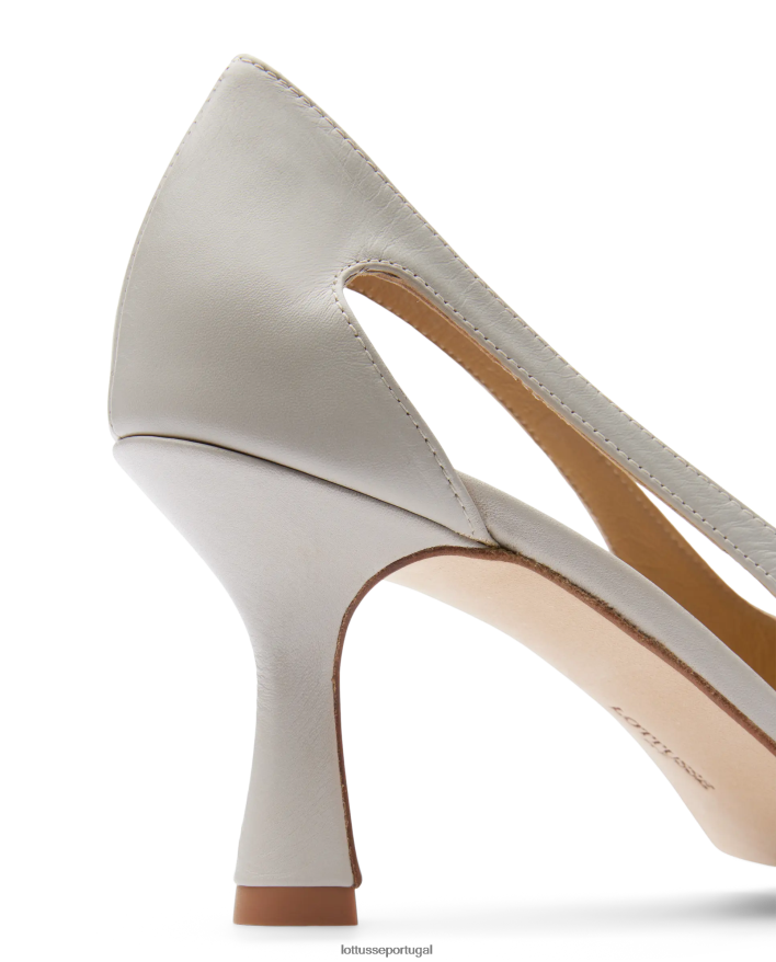 ponto Lottusse mulheres carla bombas de bezerro simples off white 86F22T229 calçados