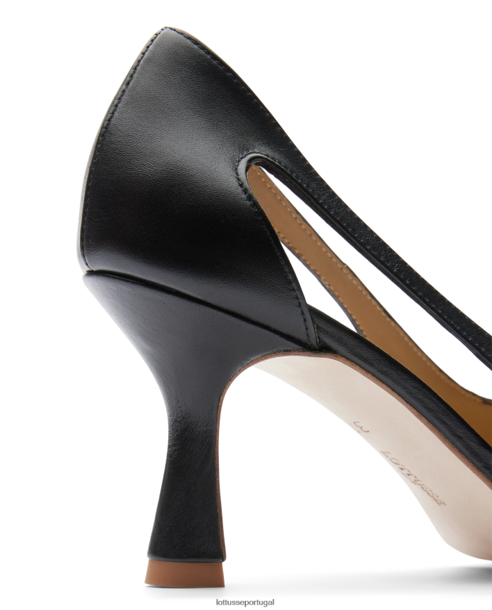 ponto Lottusse mulheres carla bombas de bezerro simples preto 86F22T230 calçados