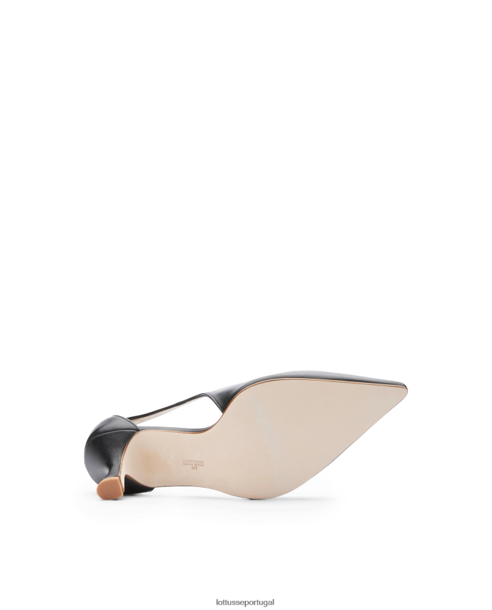 ponto Lottusse mulheres carla bombas de bezerro simples preto 86F22T230 calçados