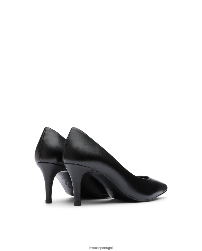 ponto Lottusse mulheres carla bombas de bezerro simples preto 86F22T406 calçados
