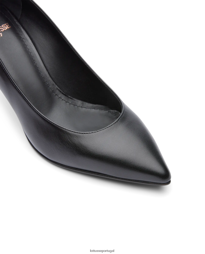 ponto Lottusse mulheres carla bombas de bezerro simples preto 86F22T406 calçados