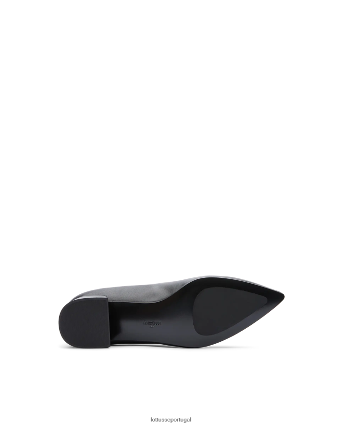 ponto Lottusse mulheres carla bombas de bezerro simples preto 86F22T407 calçados