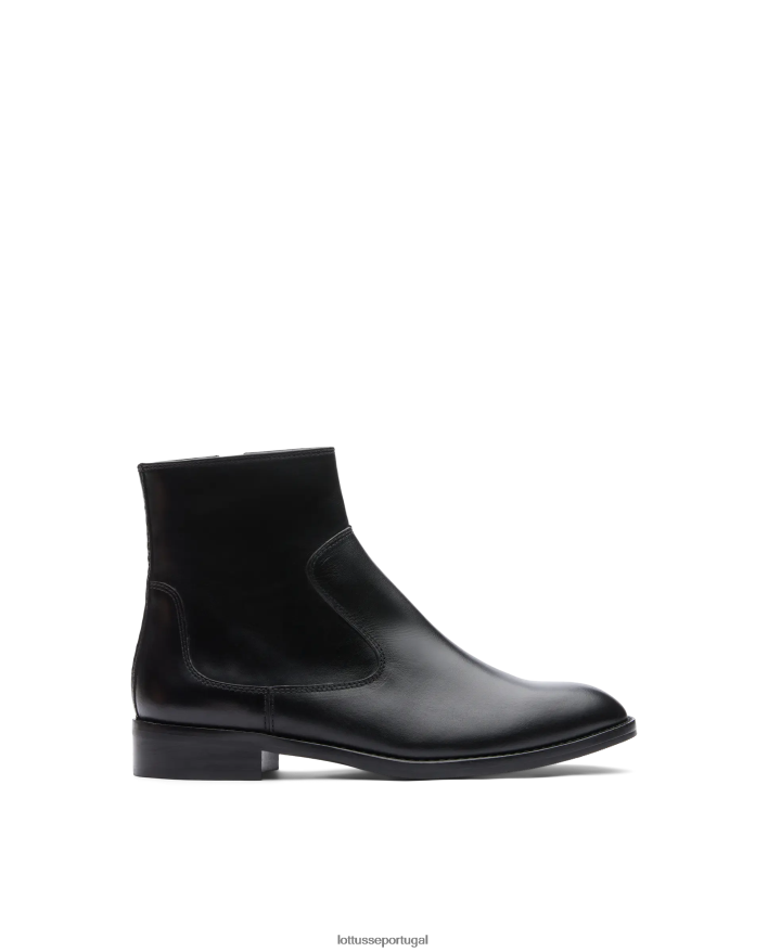 ponto Lottusse mulheres bota claire de cano curto preto 86F22T402 calçados