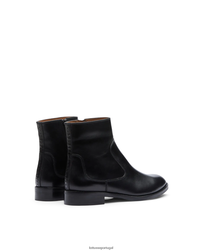 ponto Lottusse mulheres bota claire de cano curto preto 86F22T402 calçados