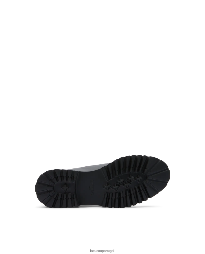 ponto Lottusse mulheres covent botins com acabamento em borracha preto 86F22T405 calçados