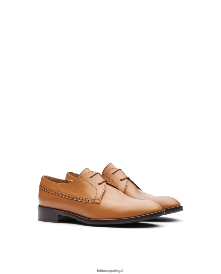 ponto Lottusse mulheres Claire Plain Bezerro Derby marrom 86F22T395 calçados