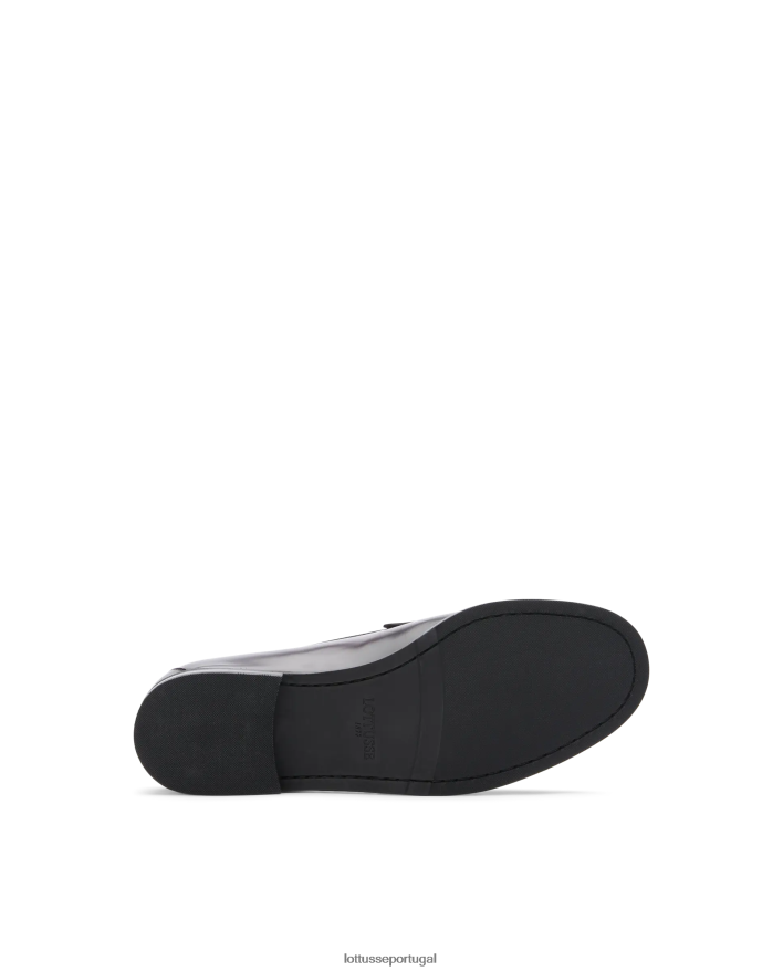 ponto Lottusse mulheres Mocassins de bezerro com fichário polido Chris marrom 86F22T392 calçados