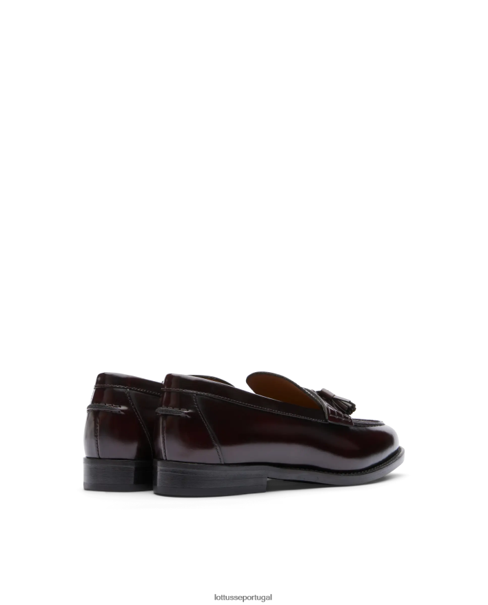 ponto Lottusse mulheres Mocassins de bezerro com fichário polido Chris marrom 86F22T394 calçados