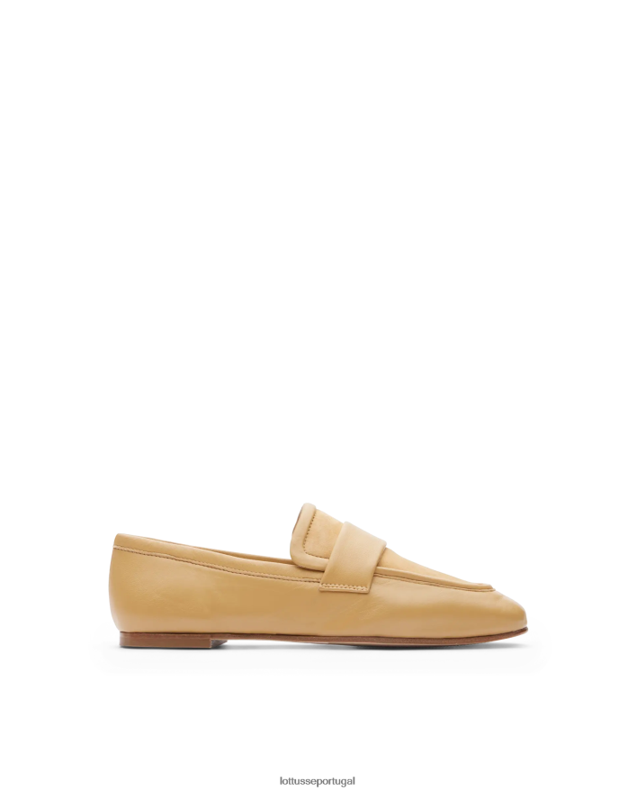 ponto Lottusse mulheres mocassim amarelo macio de cordeiro goya amarelo 86F22T281 calçados