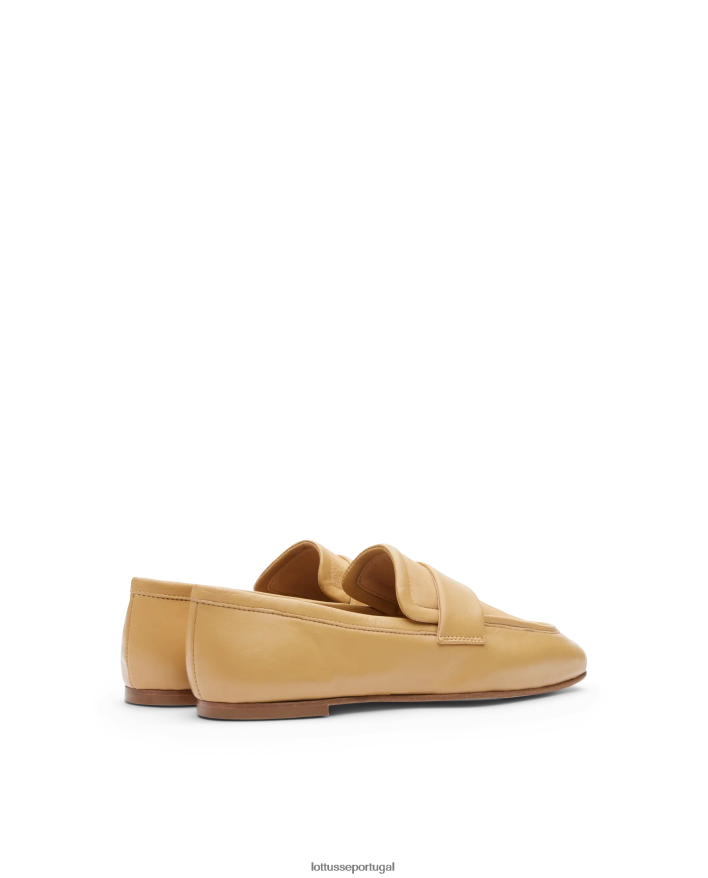 ponto Lottusse mulheres mocassim amarelo macio de cordeiro goya amarelo 86F22T281 calçados
