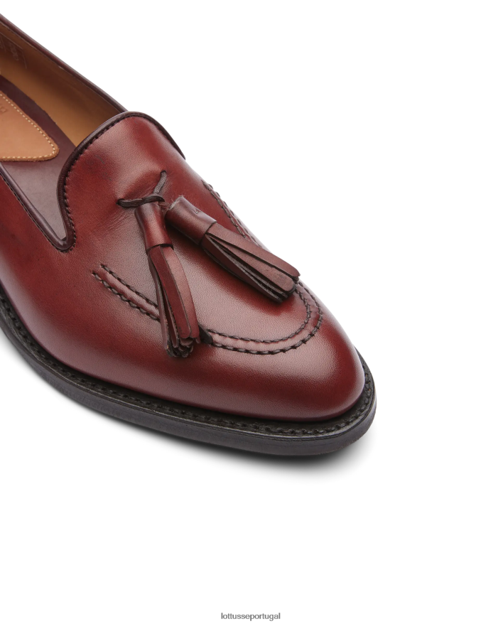 ponto Lottusse mulheres mocassins de bezerro cambridge crust anilina em relevo marrom 86F22T205 calçados