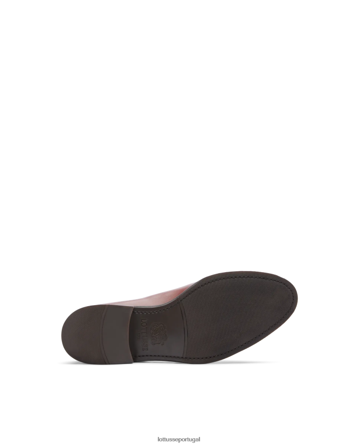 ponto Lottusse mulheres mocassins de bezerro cambridge crust anilina em relevo marrom 86F22T205 calçados