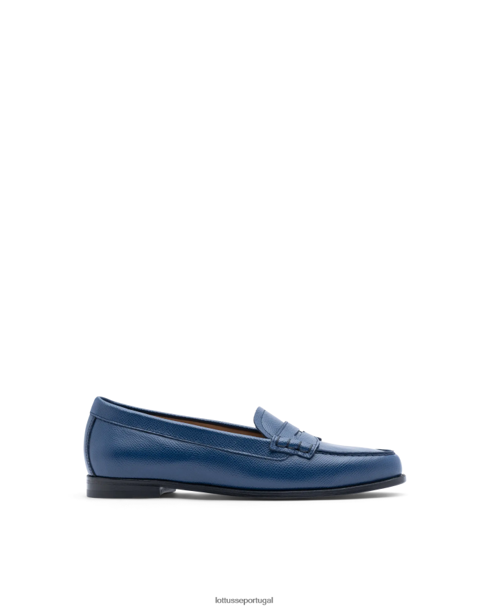 ponto Lottusse mulheres mocassins de bezerro liberty safian stamp azul marinho 86F22T240 calçados