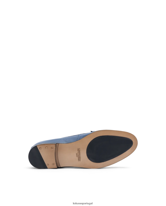 ponto Lottusse mulheres mocassins de bezerro liberty safian stamp azul marinho 86F22T240 calçados