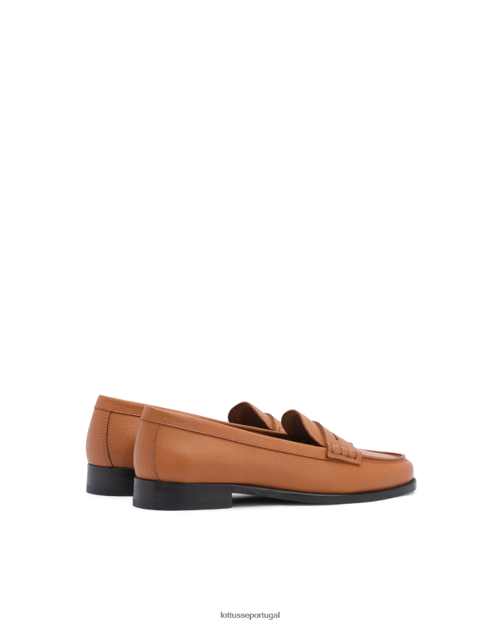 ponto Lottusse mulheres mocassins de bezerro liberty safian stamp marrom 86F22T239 calçados