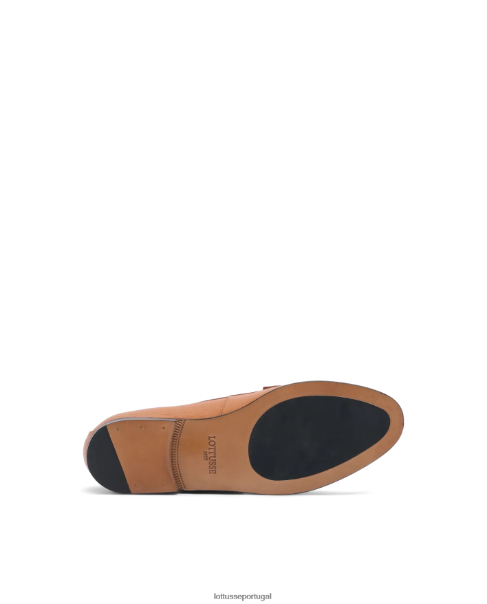 ponto Lottusse mulheres mocassins de bezerro liberty safian stamp marrom 86F22T239 calçados