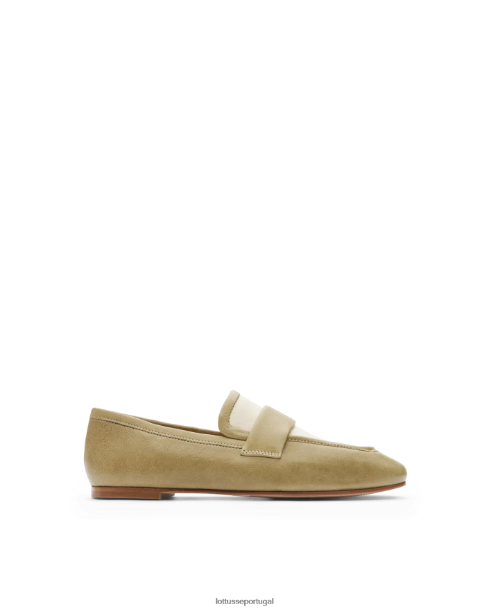 ponto Lottusse mulheres mocassins de cordeiro goya verde 86F22T280 calçados