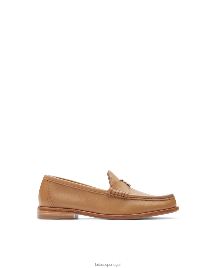 ponto Lottusse mulheres mocassins macios lara grain marrom 86F22T236 calçados