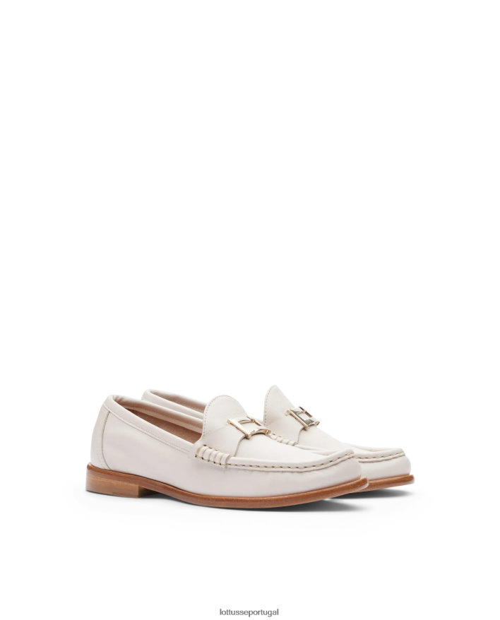 ponto Lottusse mulheres mocassins macios lara grain off white 86F22T235 calçados