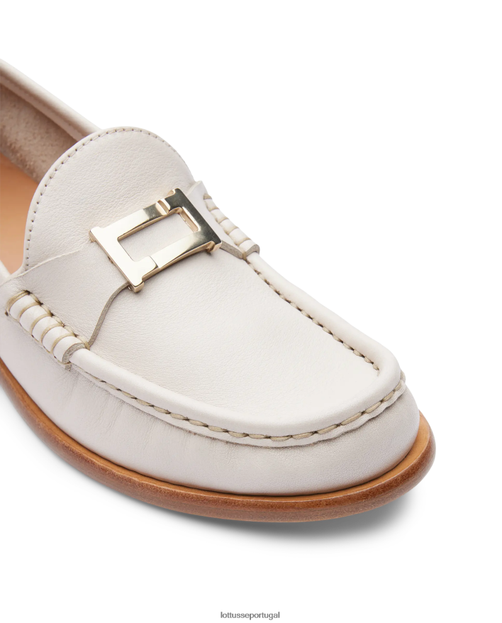 ponto Lottusse mulheres mocassins macios lara grain off white 86F22T235 calçados