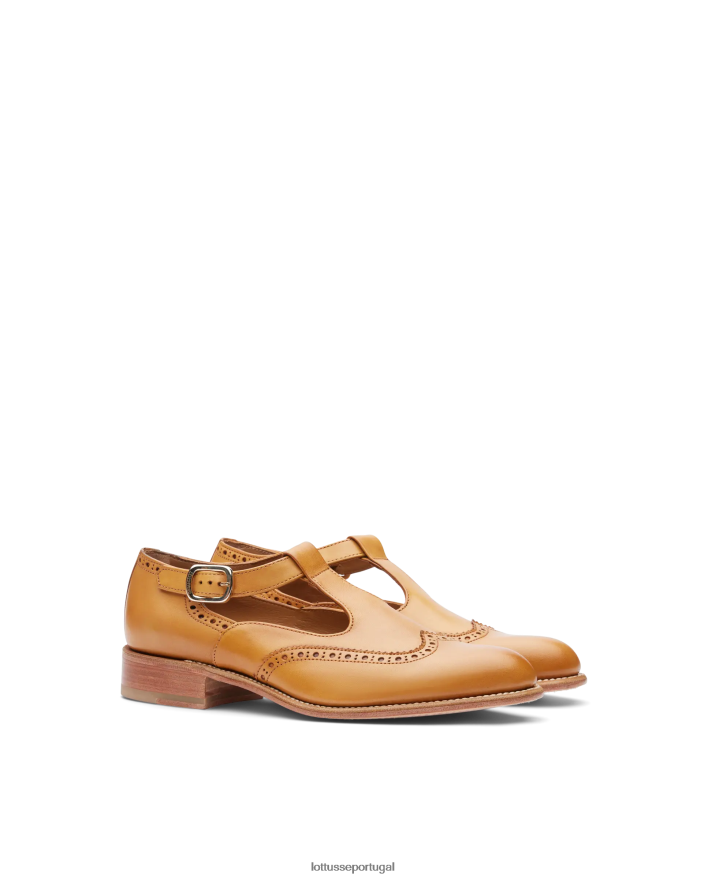 ponto Lottusse mulheres cambridge crosta anilina bezerro monges marrom 86F22T209 calçados