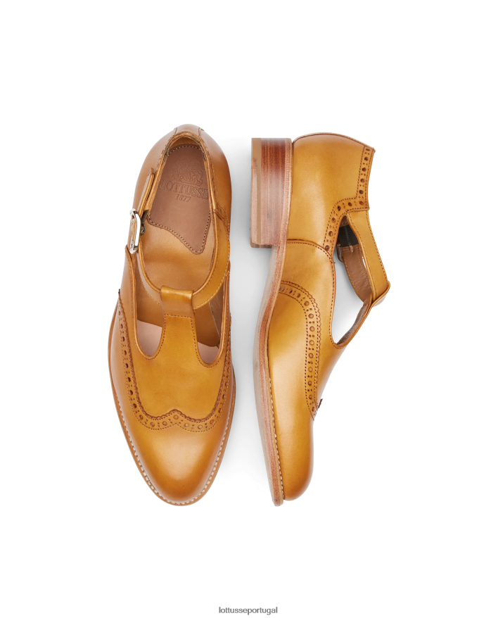 ponto Lottusse mulheres cambridge crosta anilina bezerro monges marrom 86F22T209 calçados