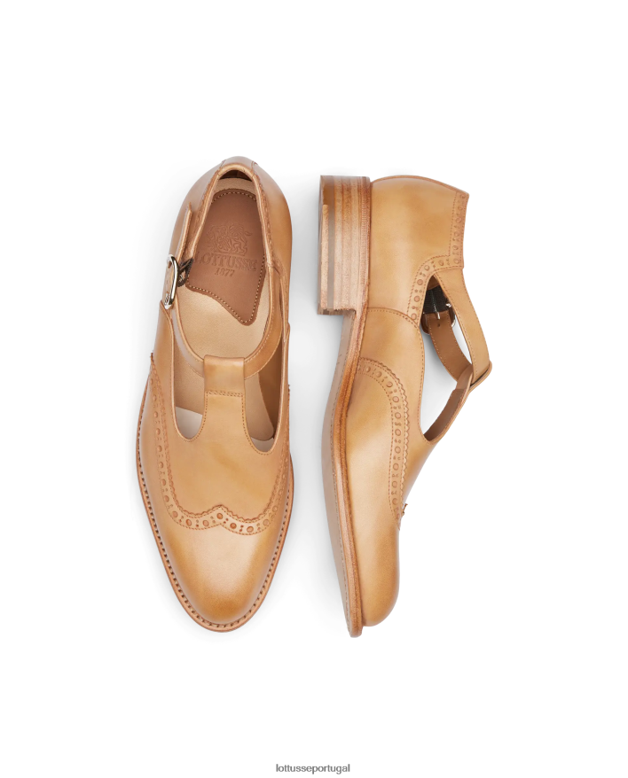 ponto Lottusse mulheres cambridge vacuno crosta anilina monges marrom 86F22T210 calçados