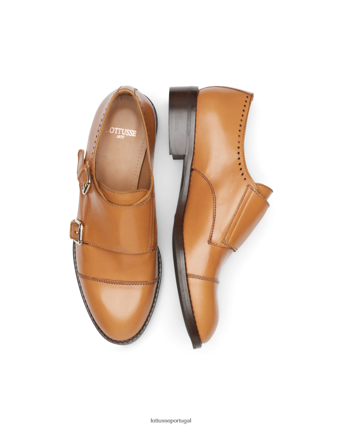 ponto Lottusse mulheres claire simples bezerros monges marrom 86F22T399 calçados