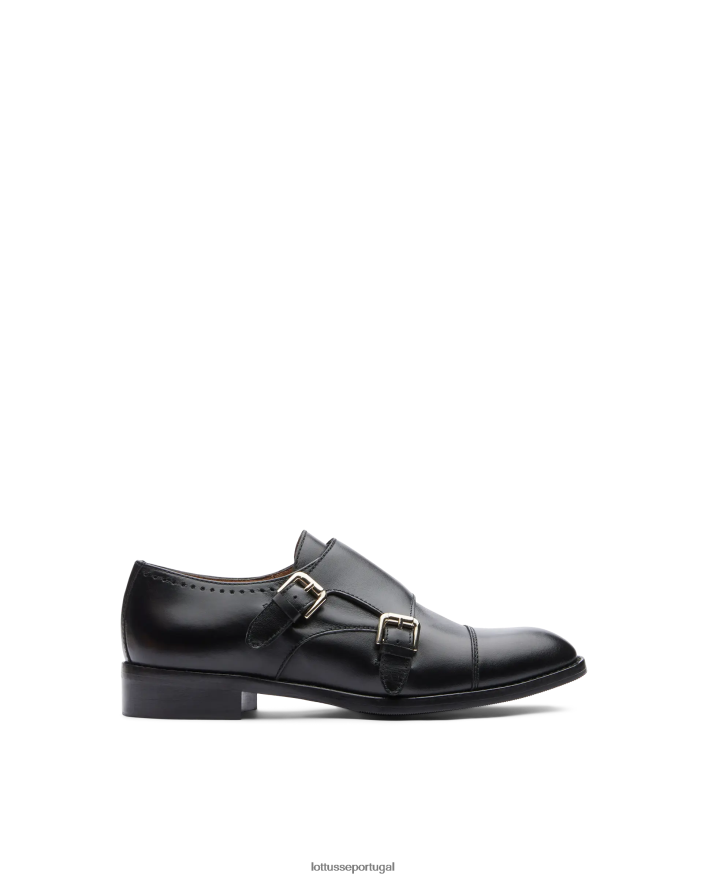 ponto Lottusse mulheres claire simples bezerros monges preto 86F22T398 calçados