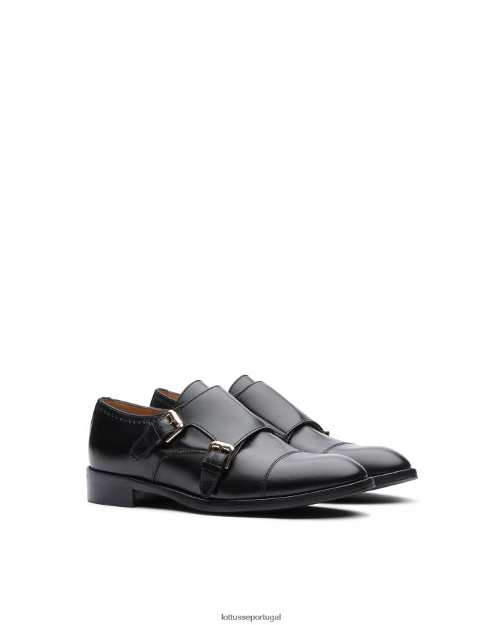 ponto Lottusse mulheres claire simples bezerros monges preto 86F22T398 calçados