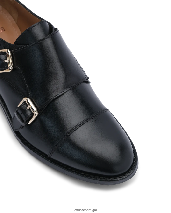 ponto Lottusse mulheres claire simples bezerros monges preto 86F22T398 calçados