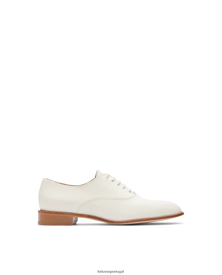 ponto Lottusse mulheres claire safian carimbo bezerro oxford off white 86F22T241 calçados