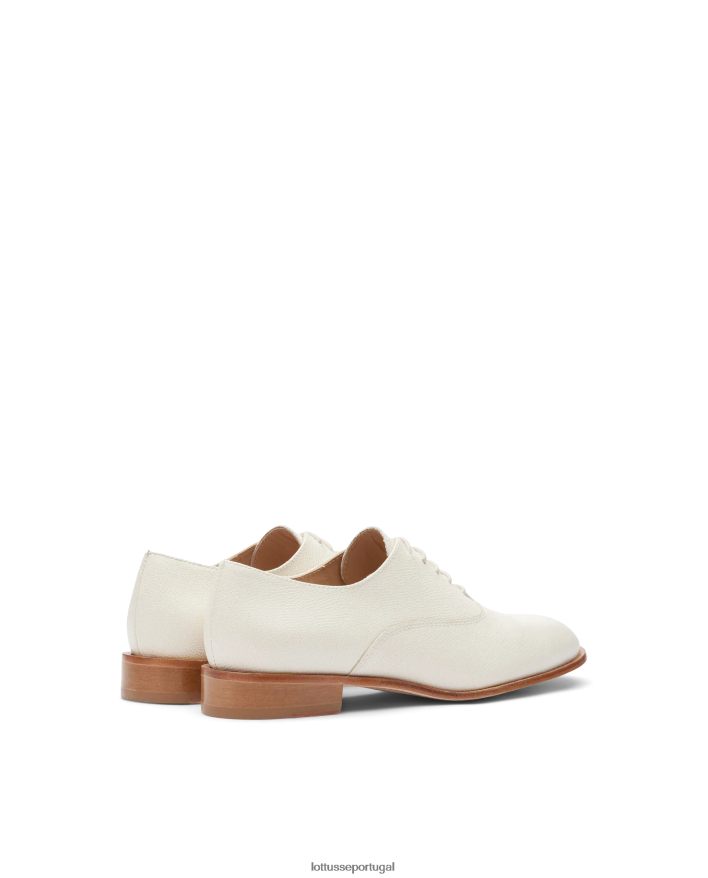 ponto Lottusse mulheres claire safian carimbo bezerro oxford off white 86F22T241 calçados